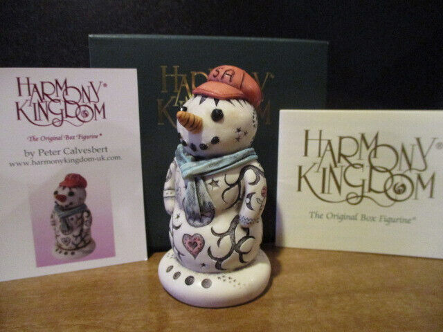 Harmony Kingdom Mr. Cool Tattooed Snowman UK Made Box Figurine LE 301 RARE