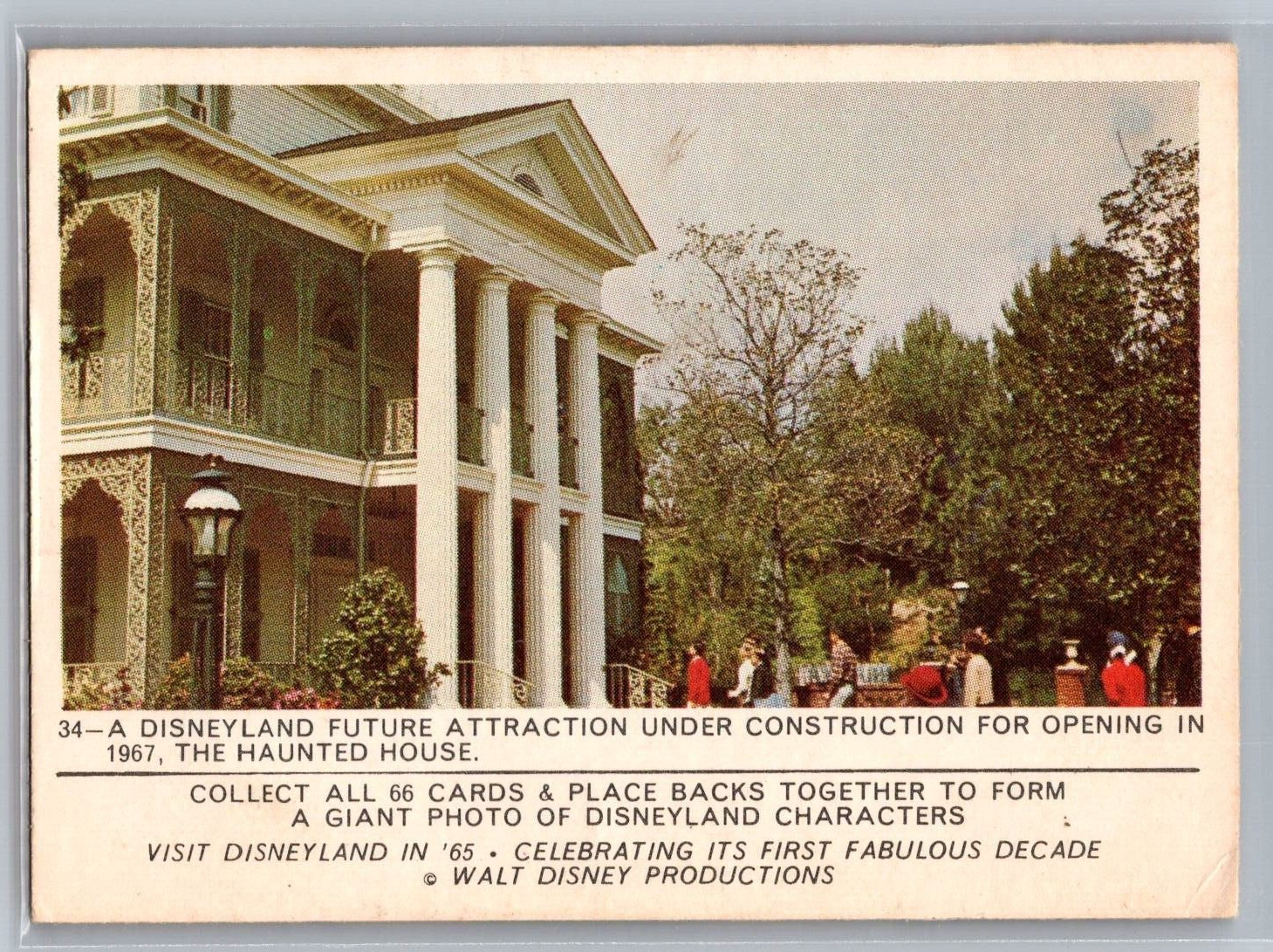 1965 Donruss Disneyland Card # 34 A Disneyland Future Attraction (EX)