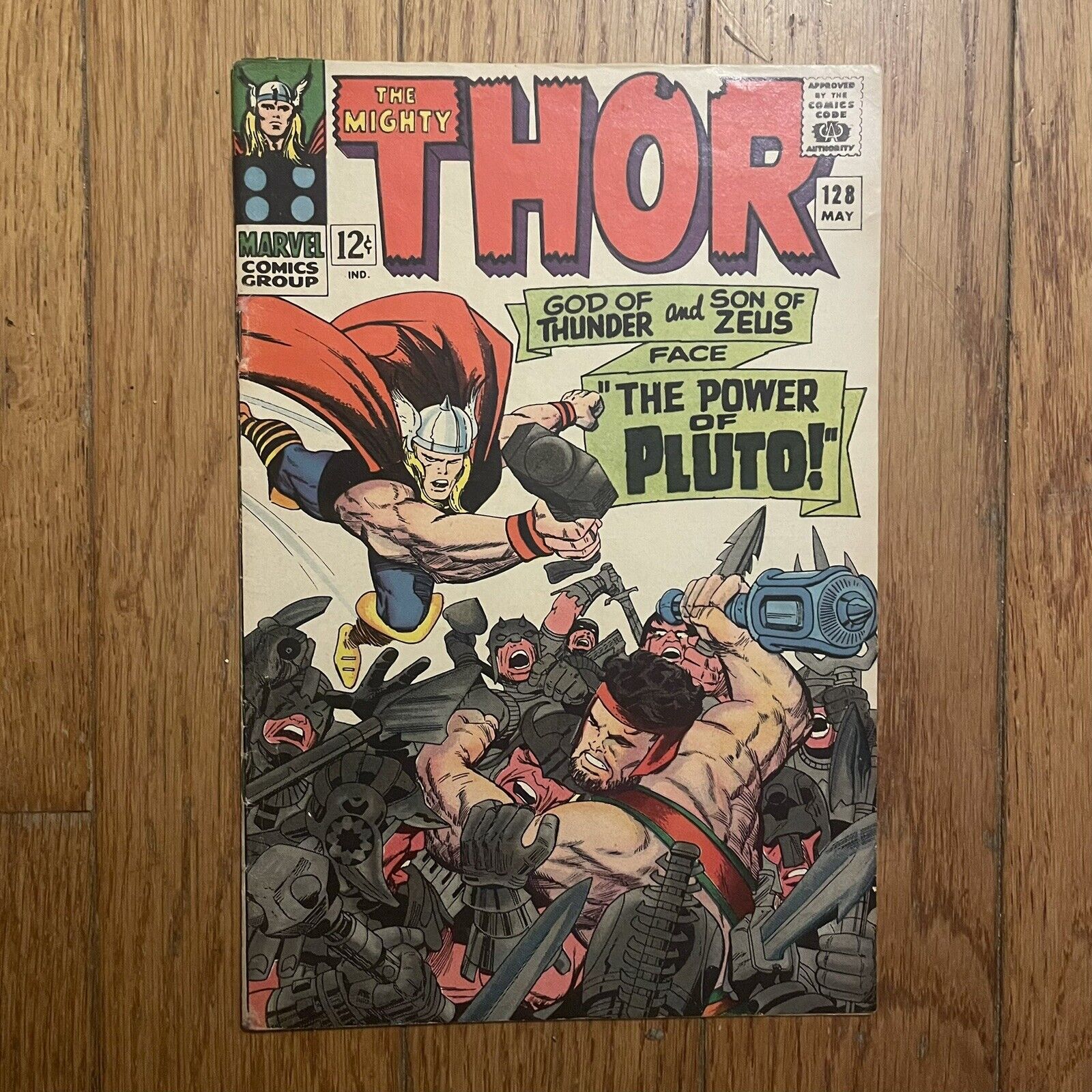Mighty Thor #128 Marvel Comics Hercules, Pluto FN/VF 1966