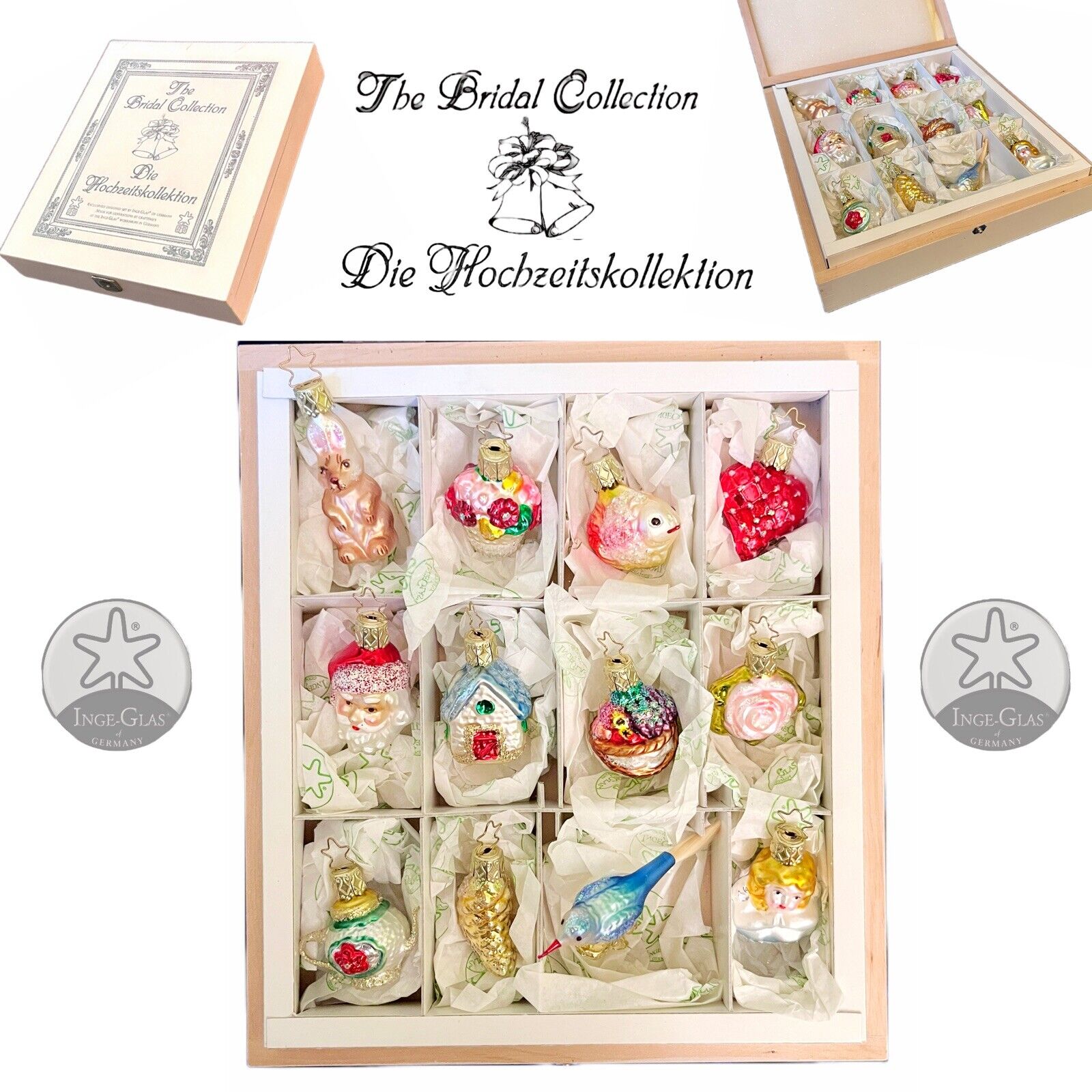 INGE-GLAS • The Bridal Collection • Christmas Ornaments • Wedding • Germany
