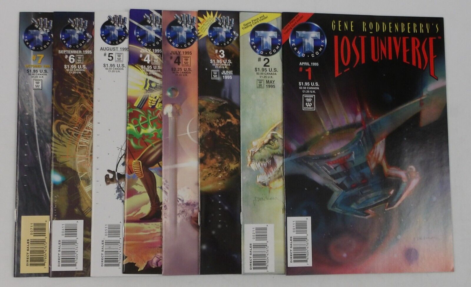 Gene Roddenberry's Lost Universe 1-7 VF/NM complete series + variant - Tekno set
