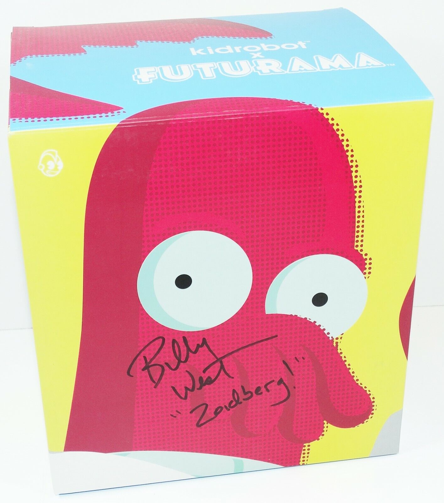 Dr Zoidberg Signed 2x w/COA Billy West Kidrobot Futurama Vinyl Figure Toy 2013
