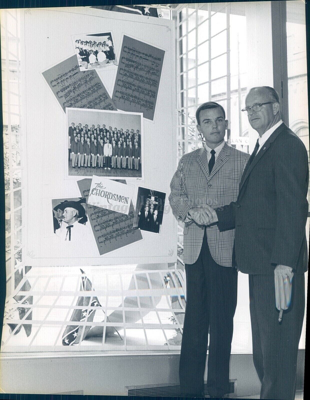 1965 Jim McCutcheon Cliff Noonan President Bank Chordsmen Display People Photo