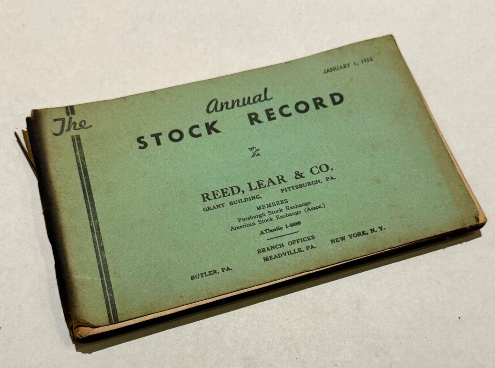 COOL RARE Fitch Annual Stock Record January 1, 1955 STOCK EXCHANGE NYSE OTC