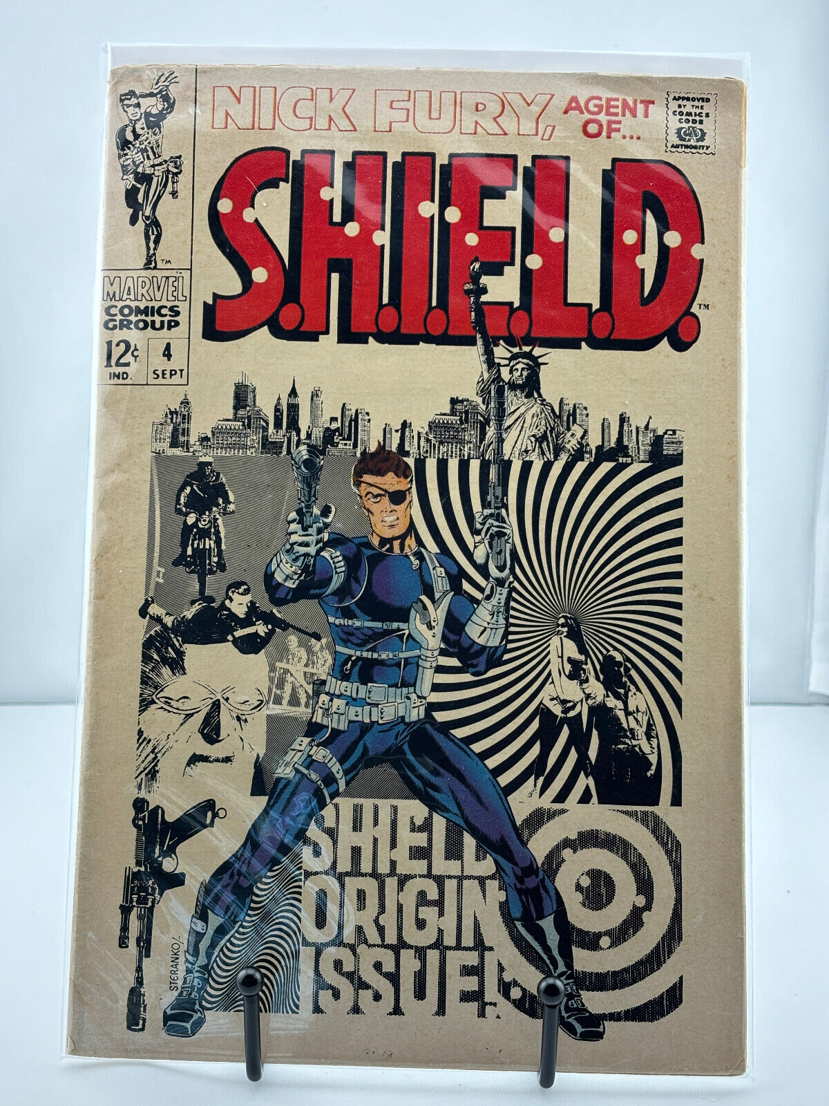 NICK FURY AGENT OF SHIELD #4 - Key Origin of Nick Fury & SHIELD - 1968