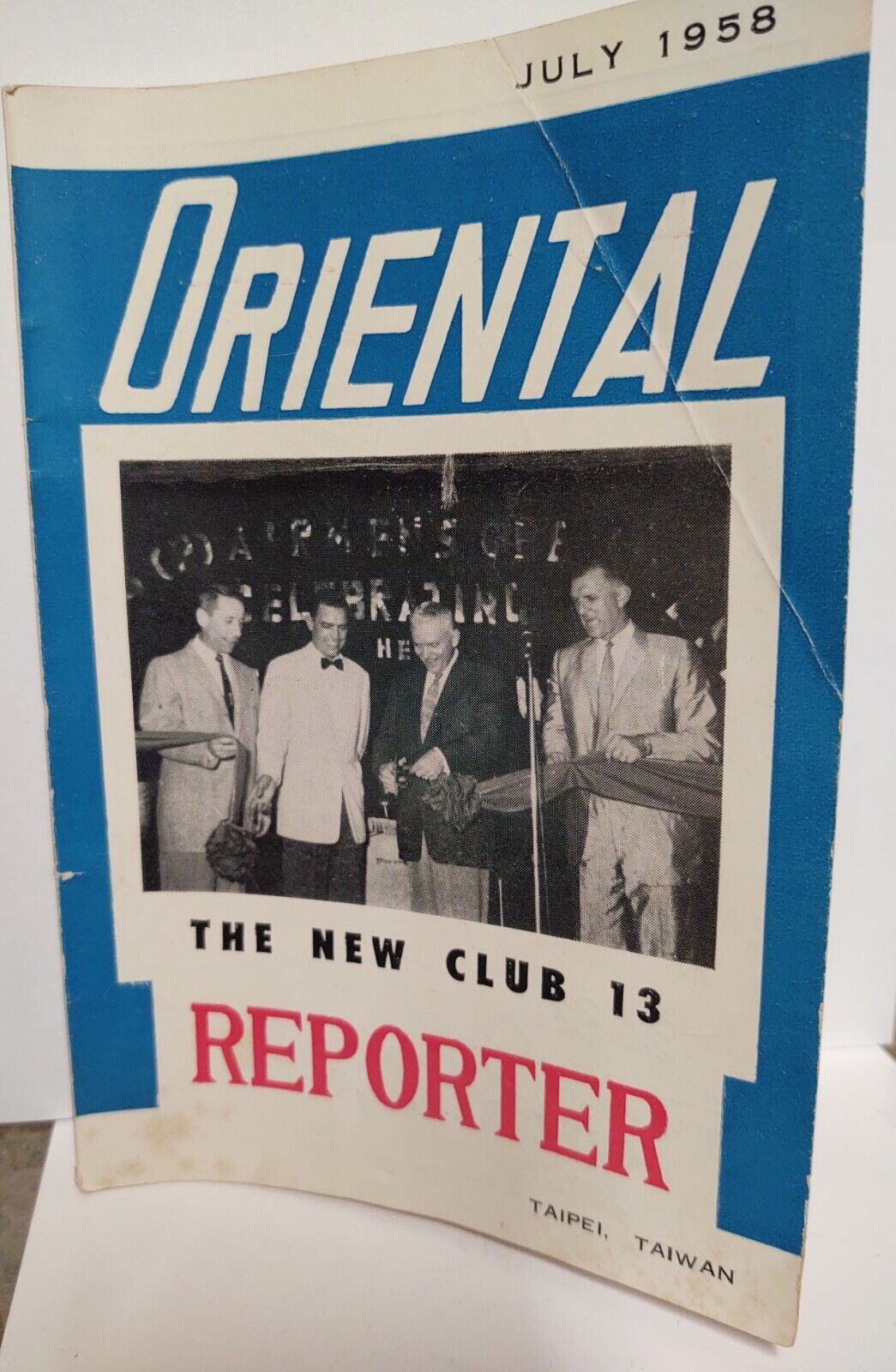 1958 Vintage ORIENTAL The New Club 13 Reporter Taipel Taiwan Air Task Force 13