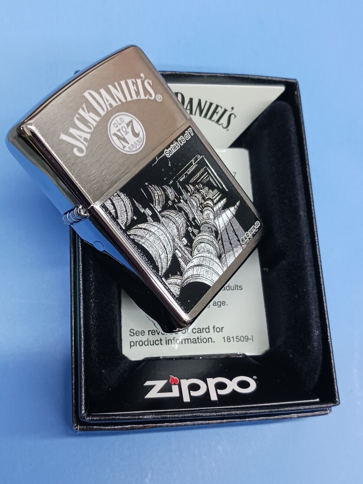 Zippo Limited Jack Daniels Lynchburg Scene Series #6 of 7 29178 Brush Chrome