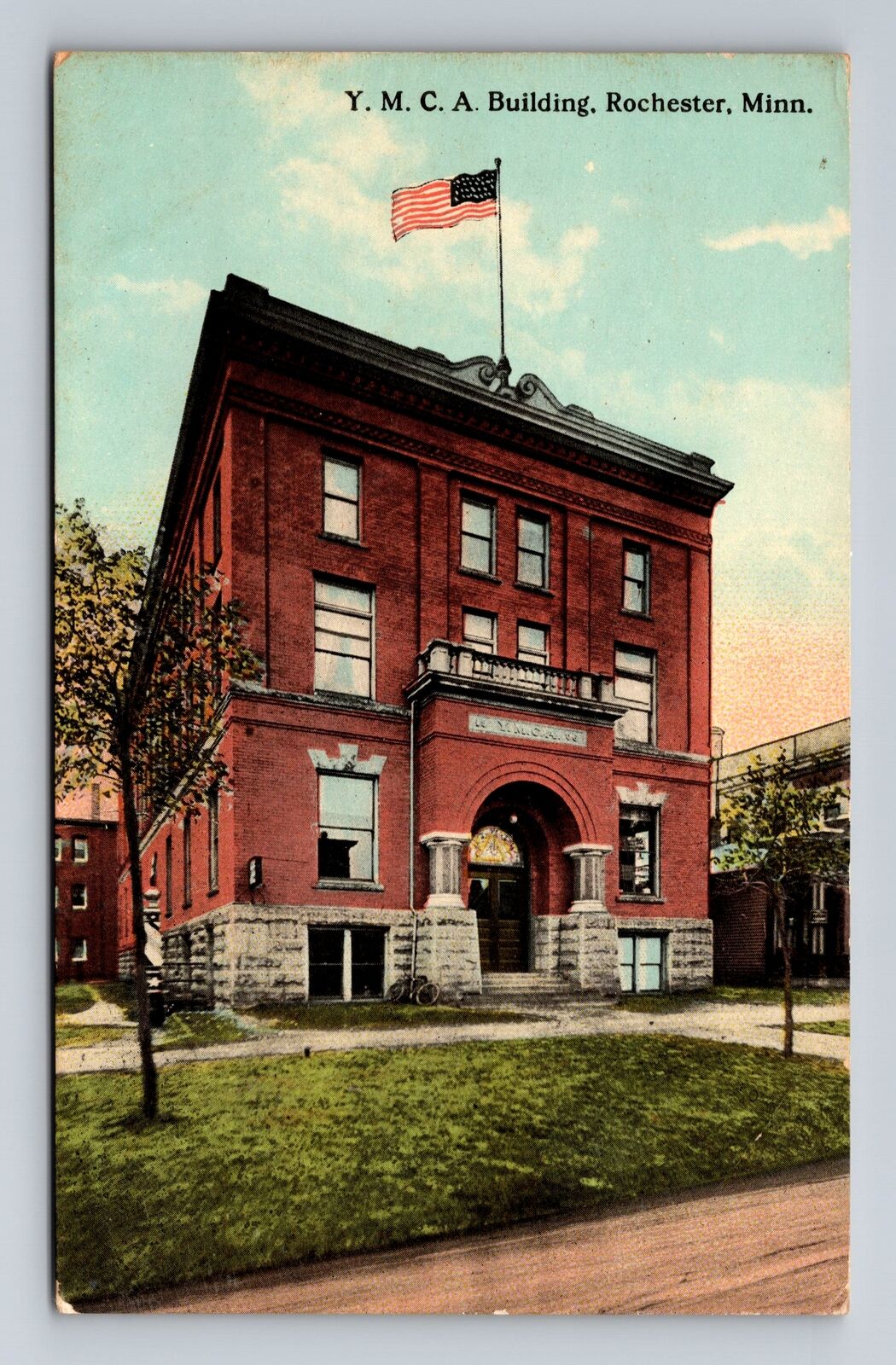 Rochester MN-Minnesota, YMCA Building, Antique, Vintage c1912 Postcard