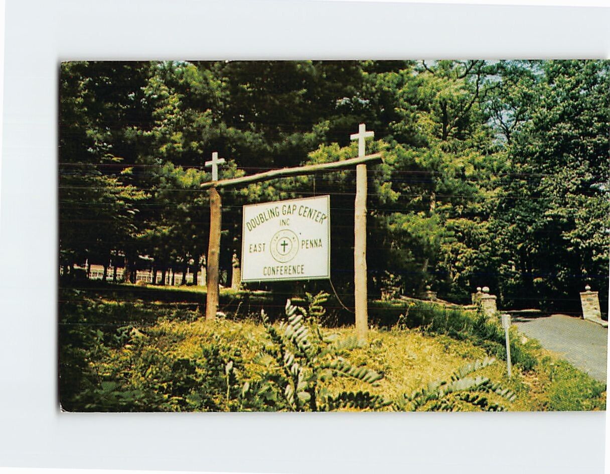 Postcard Entrance Sign to Doubling Gap Pennsylvania USA