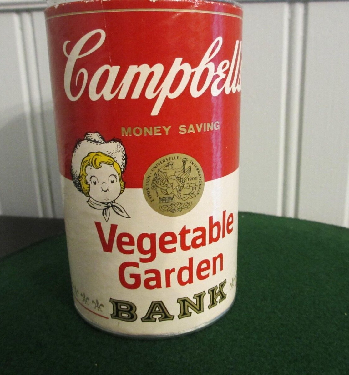 1977 Campbell's Vegetable Garden Bank with Seeds, Andy Warhol Design, Cardboard