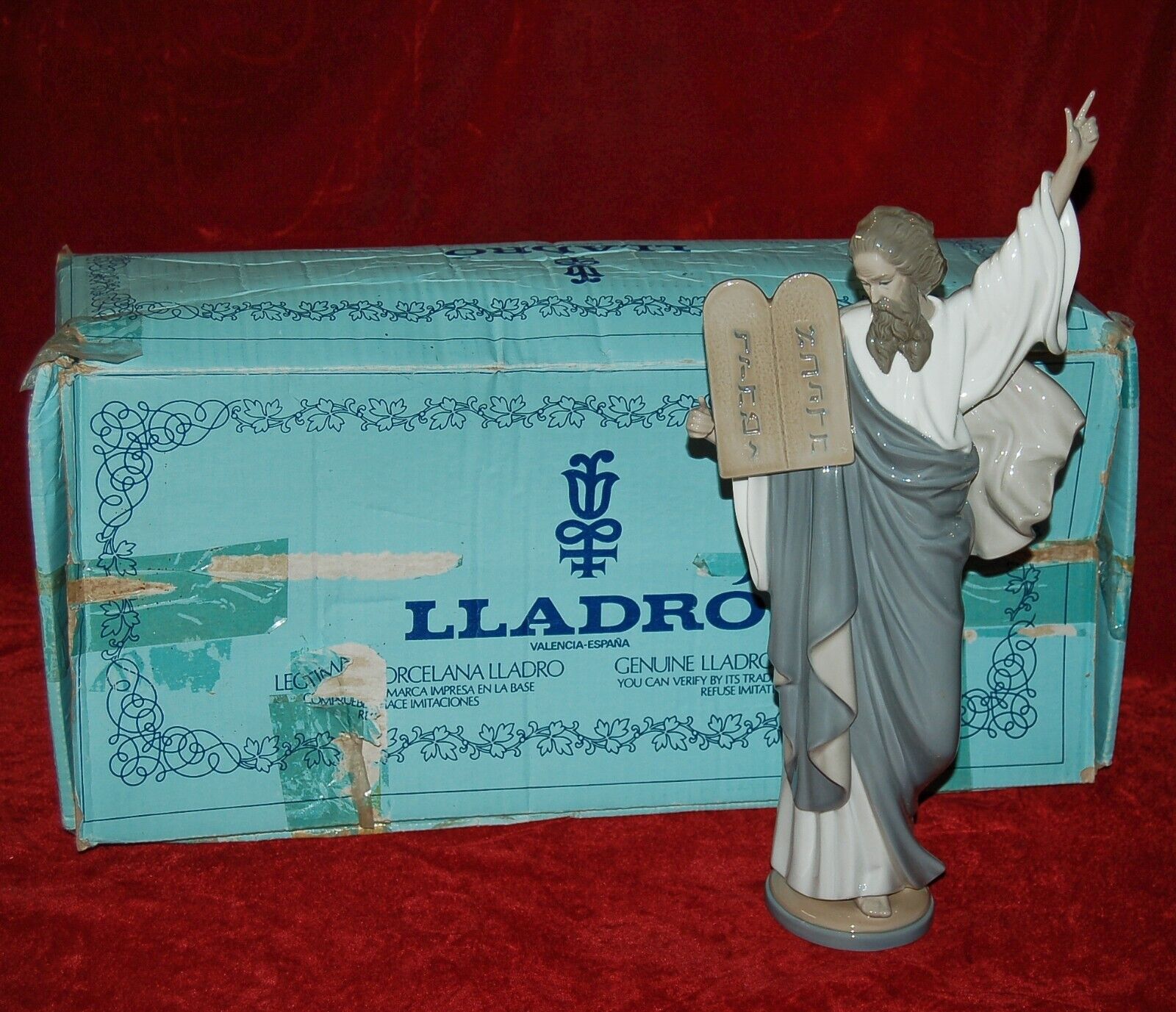 LLADRO Porcelain MOSES #5170 In Original Box 1980\'s Made in Spain