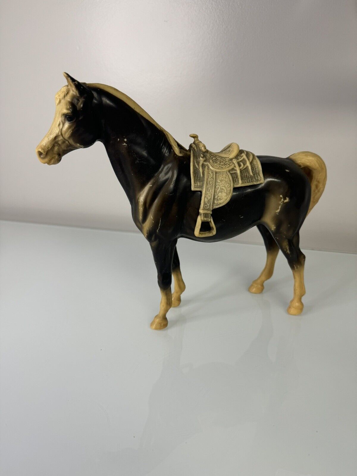 Vintage 1960’s Breyer Molding Co. Horse With Saddle 