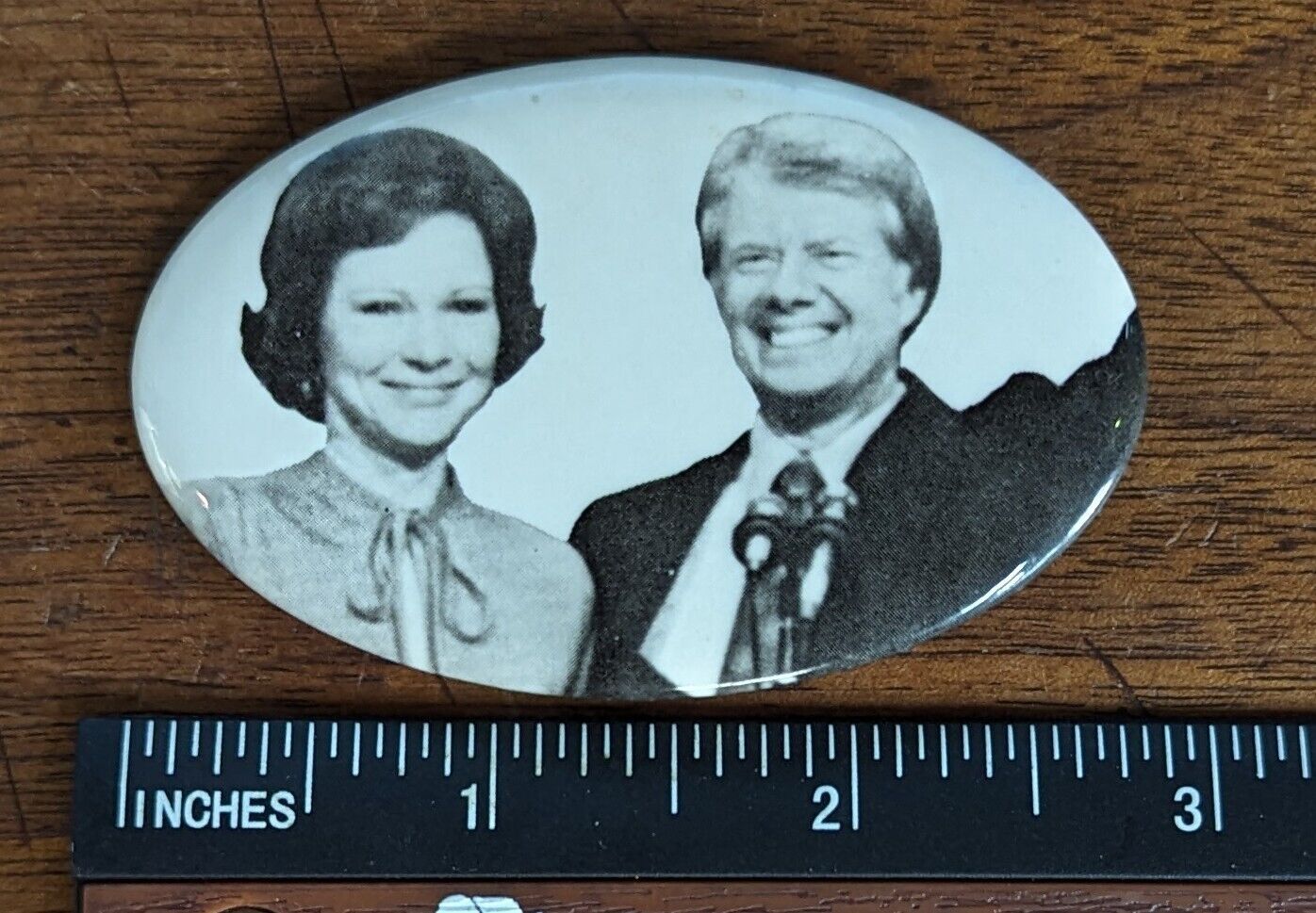 Vintage President Jimmy Carter Rosalyn  Carter Pinback Button