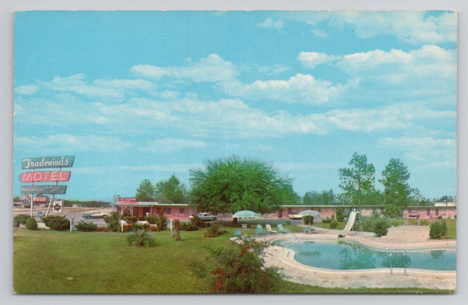 Postcard Tradewinds Motel Hilliard Florida