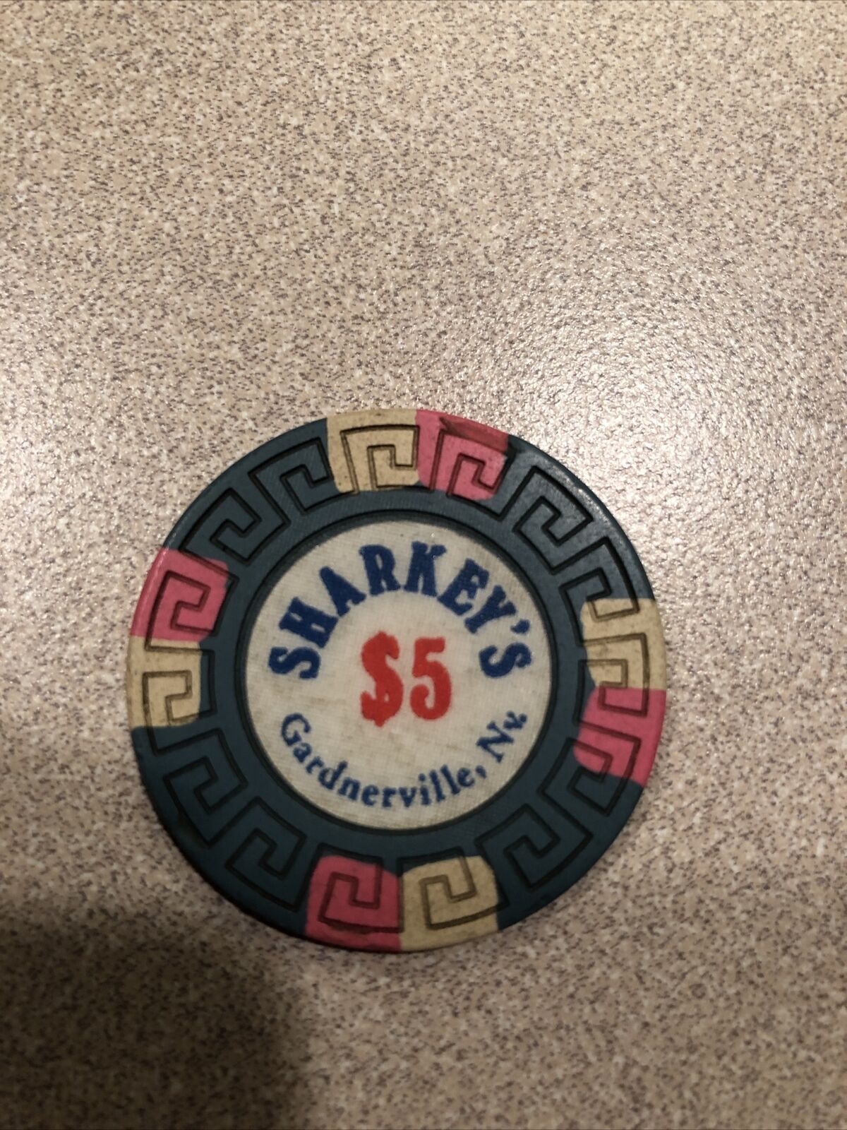 $25 sharkey's vintage gardnerville nevada  casino chip super rare