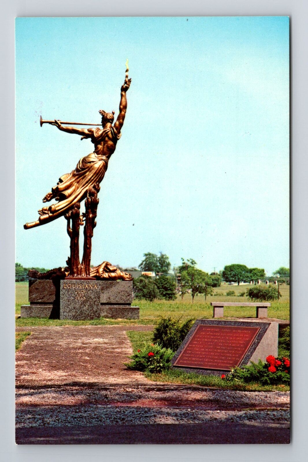 Gettysburg PA-Pennsylvania, Louisiana State Memorial, Antique, Vintage Postcard