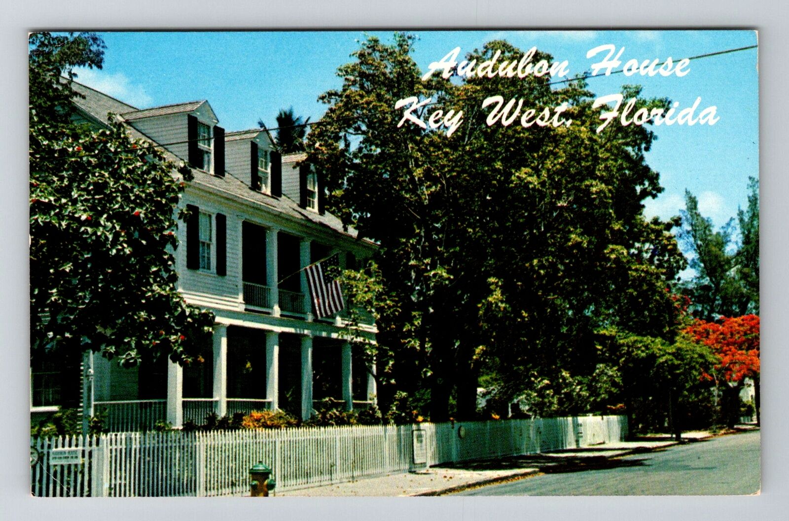 Key West, FL-Florida, Audubon House Antique, Vintage Souvenir Postcard