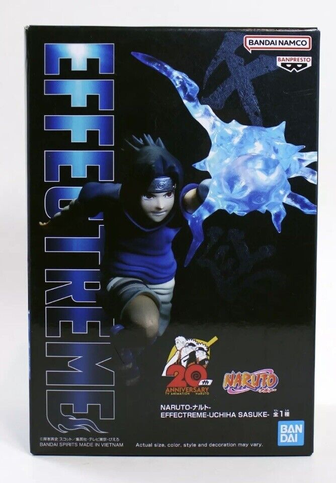 Banpresto Naruto - Uchiha Sasuke Effectreme 20th Anniversary Figure - USA Seller