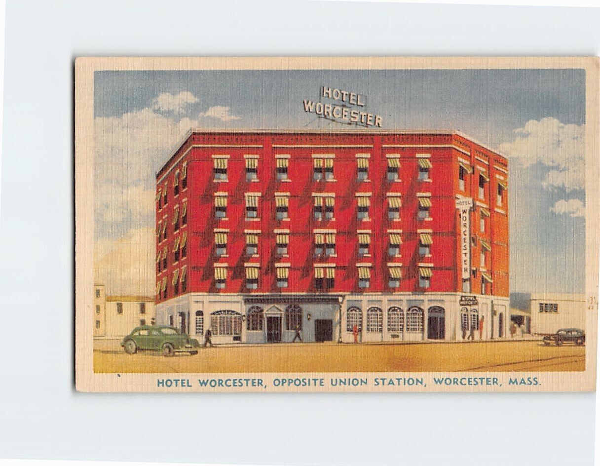 Postcard Hotel Worcester Opposite Union Station Worcester Massachusetts USA