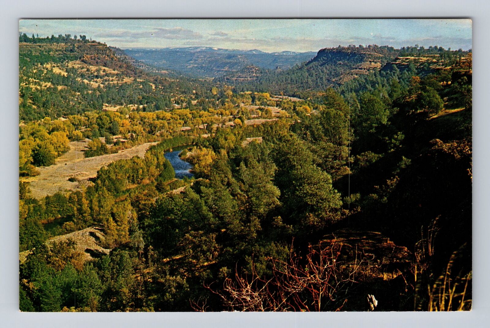 Paradise CA-California, View From The Skyway, Antique, Vintage Souvenir Postcard