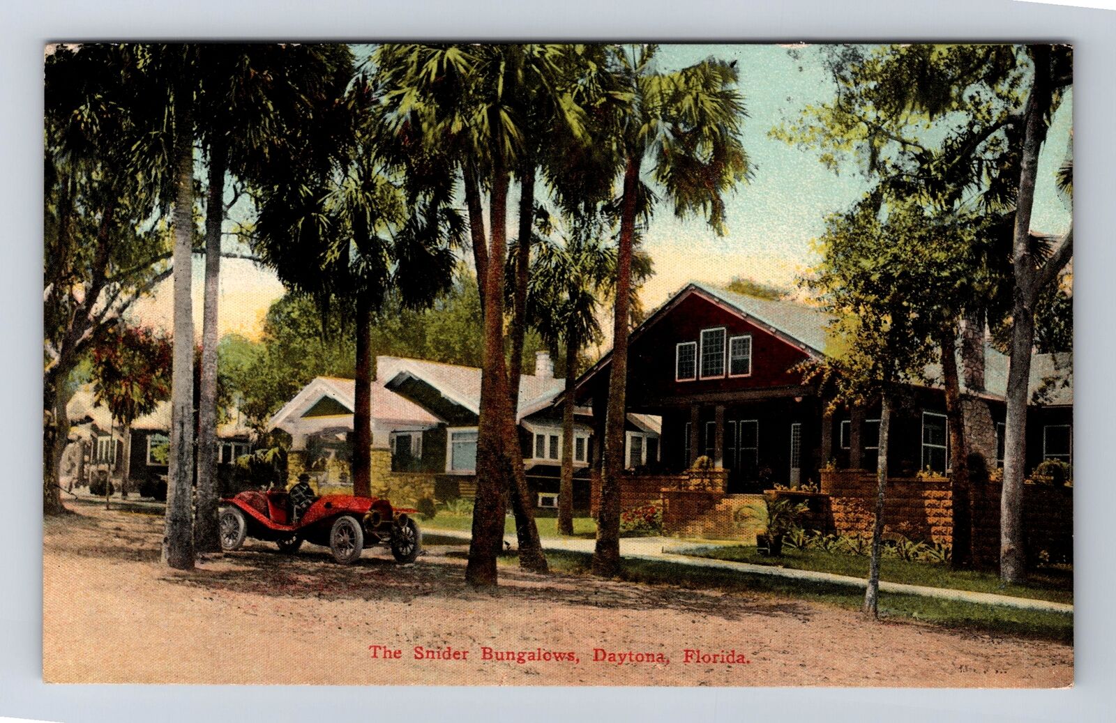 Daytona FL-Florida, The Snider Bungalows, Antique, Souvenir Vintage Postcard