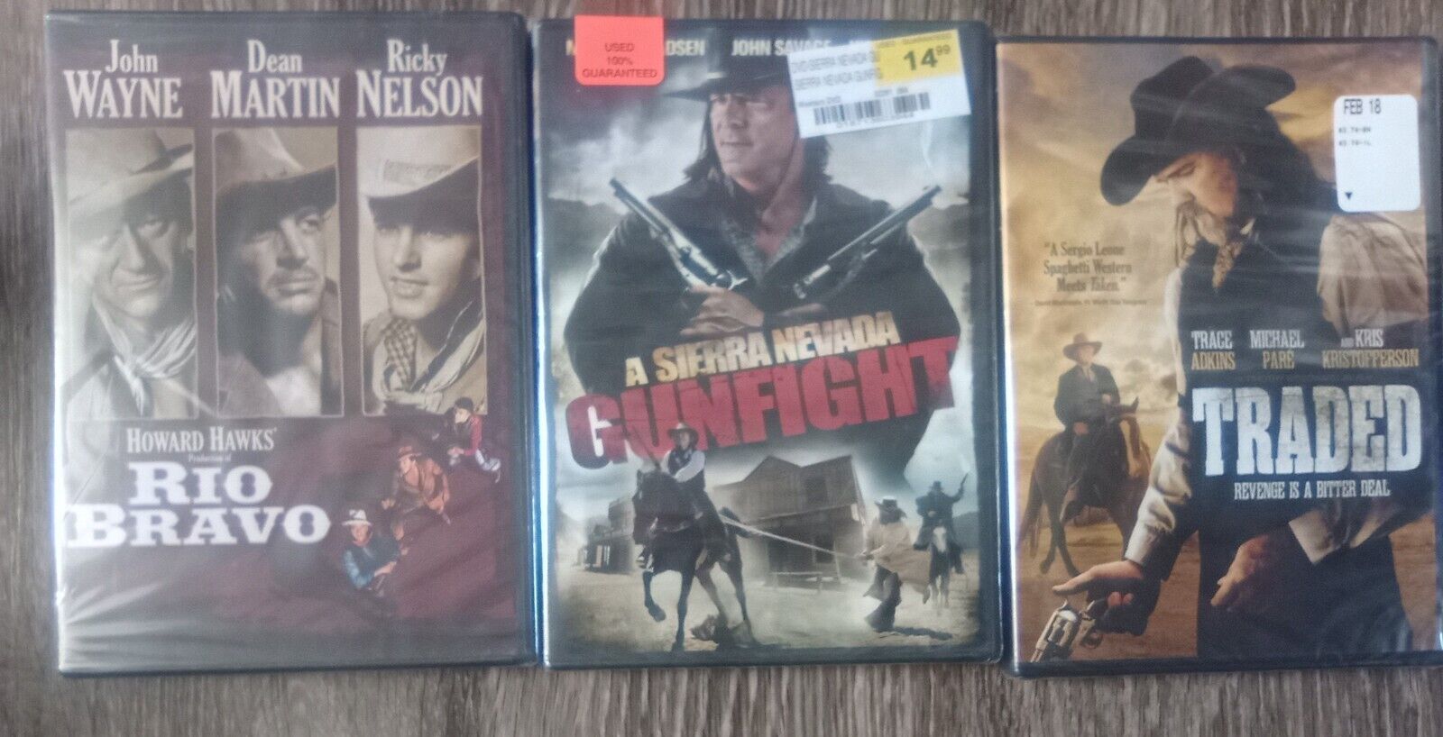 3 Western/Cowboy Sealed DVDs 