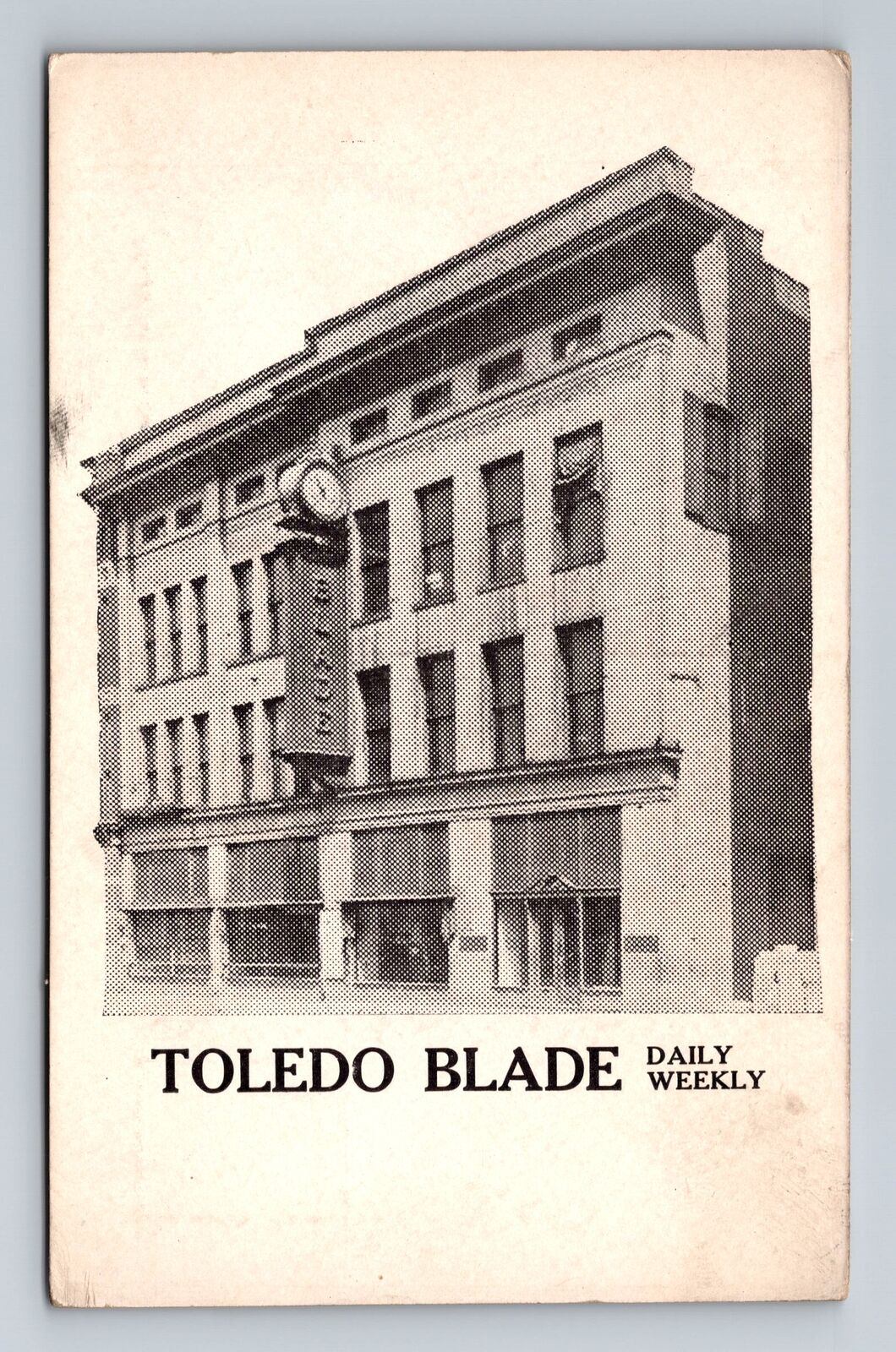 Toledo OH-Ohio, Toledo Blade, Daily Weekly, Antique, Vintage Postcard