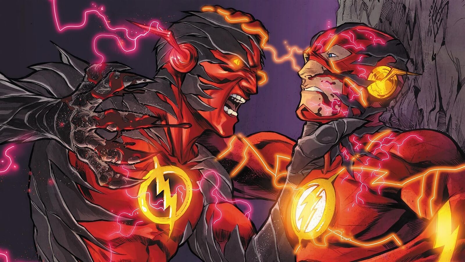 Reverse-Flash vs. The Flash Fight DC Comics - Metal Print - 20cmx30cm  999900783