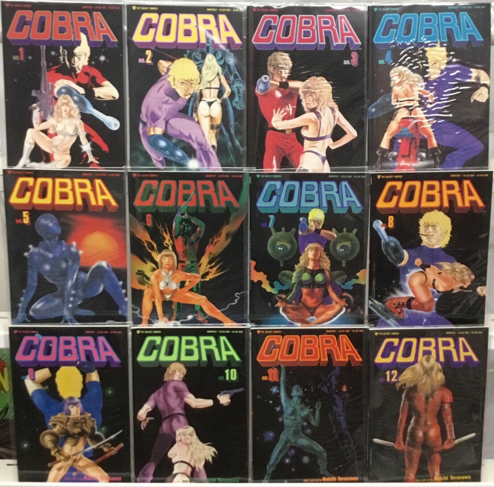 Viz Media Cobra #1-12 Complete Set VF/NM 1990
