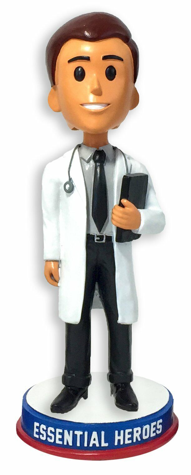 Doctor Medical Professional Essential Heroes Bobblehead Male Light Skin Tone