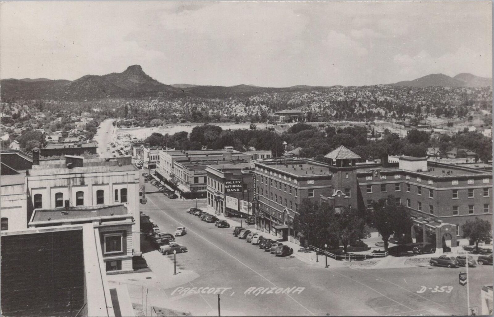 RPPC Postcard Prescott Arizona AZ 1948 