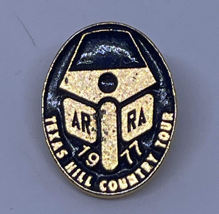 ARRA 1977  Texas Hill Country Tour Lapel Hat Pin VTG