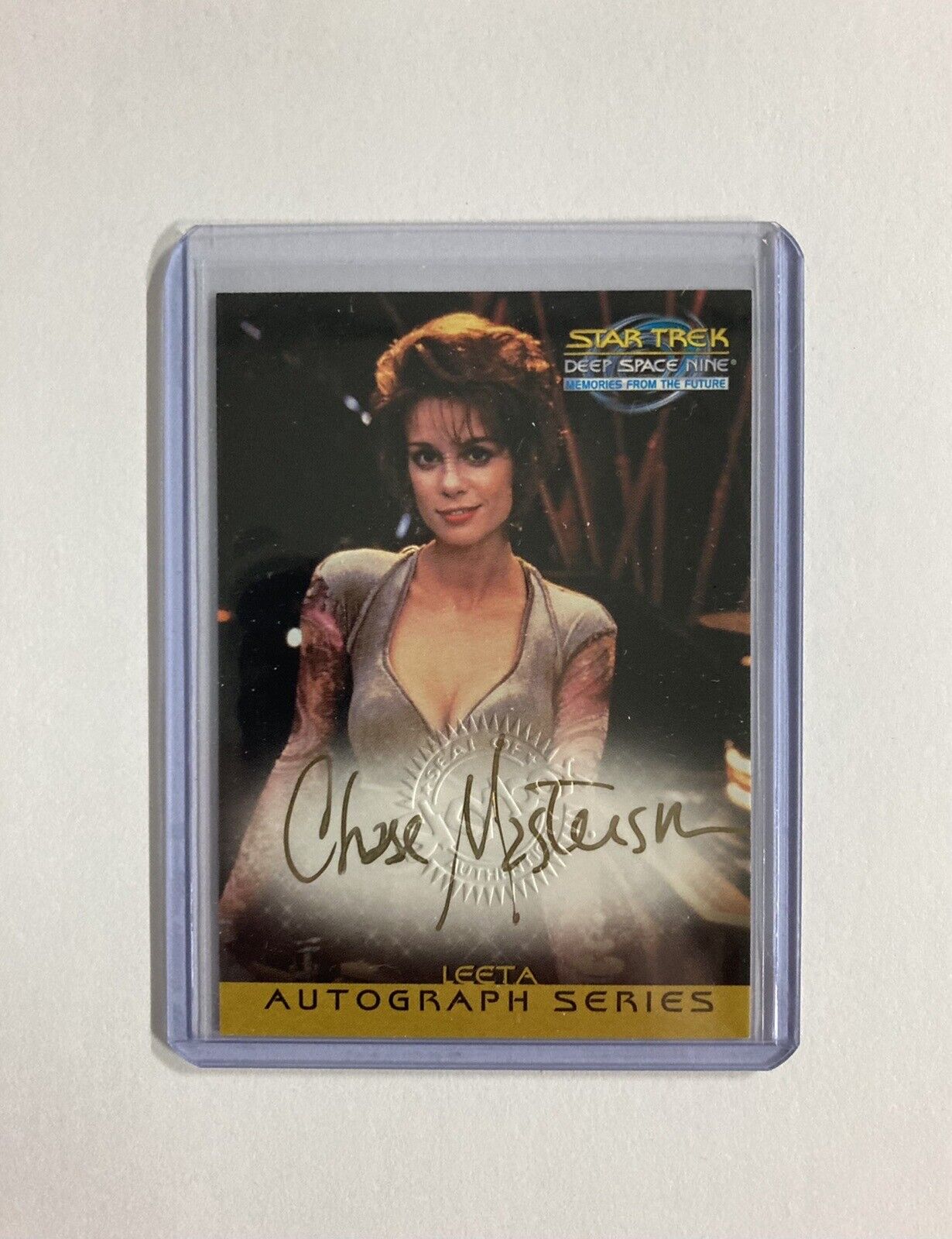 Star Trek DS9: Memories From The Future - CHASE MASTERSON AUTOGRAPH CARD - Gold