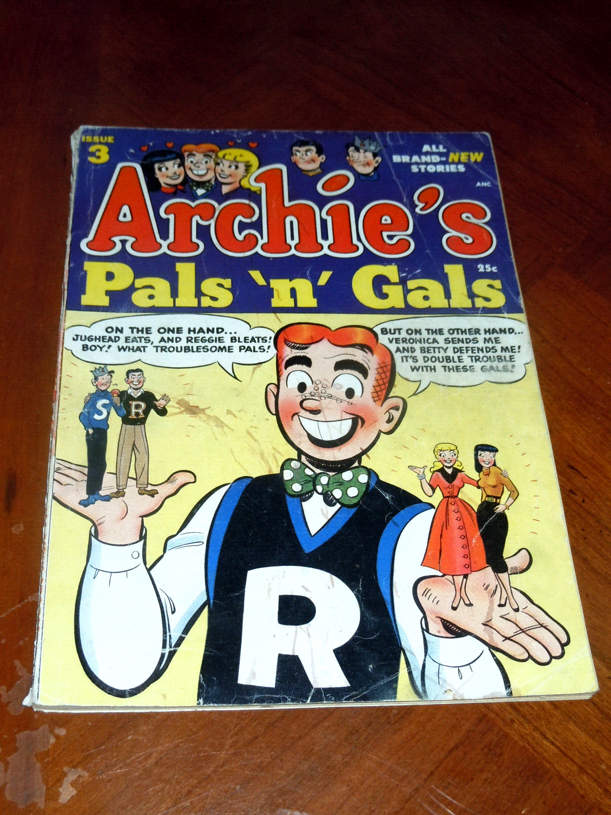 ARCHIE'S PALS 'N' GALS #3  (1955)   VG- (3.5) cond. Giant issue.  VERONICA BETTY
