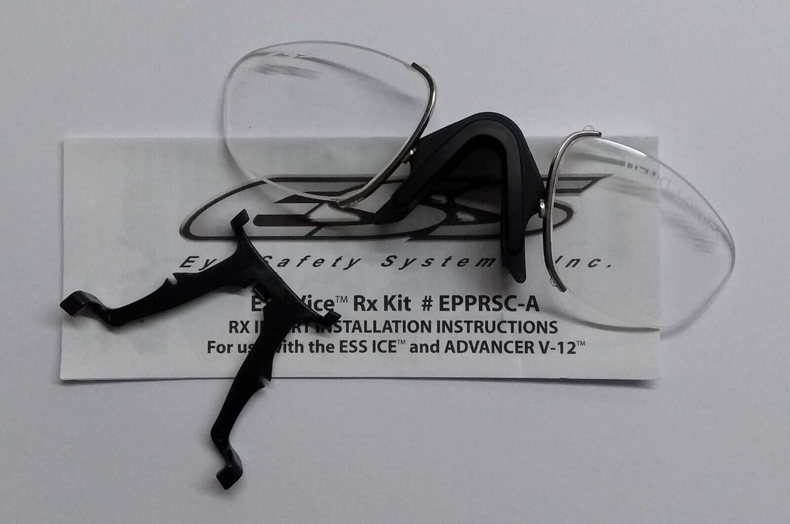 ESS Vice RX Insert Kit For Ice Glasses & Advancer V12 Goggles Prescription Lens