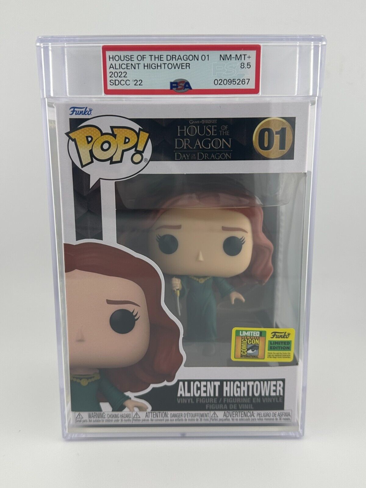 PSA 9 MINT Alicent Hightower House Of The Dragon SDCC Exclusive Funko Pop