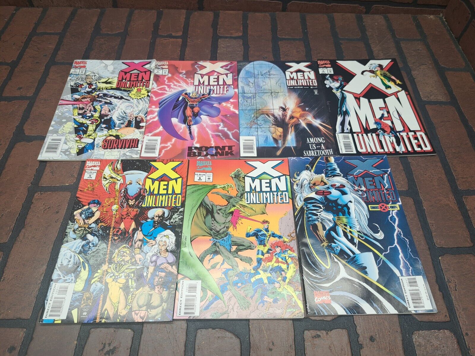X-Men Unlimited 1-7 run marvel x-men unlimited 90s x-men lot