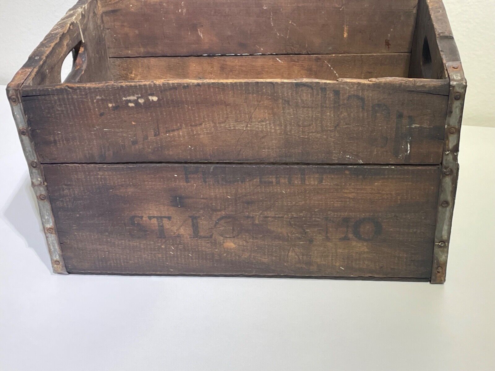 Early Breweriana | Antique Anheuser Busch Wood Beer Crate St. Louis Missouri
