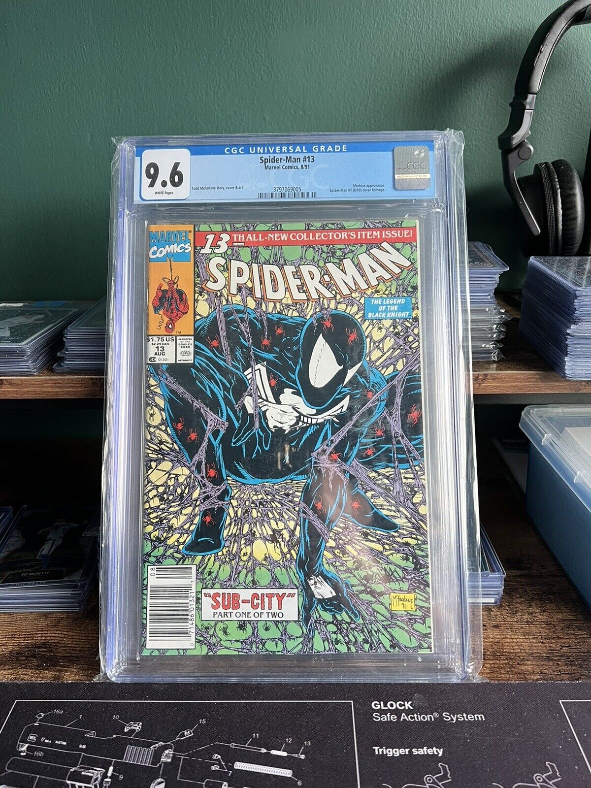 SPIDER-MAN #13 - CGC 9.6 Todd McFarlane WHITE Pages Marvel Comics Cover Homage