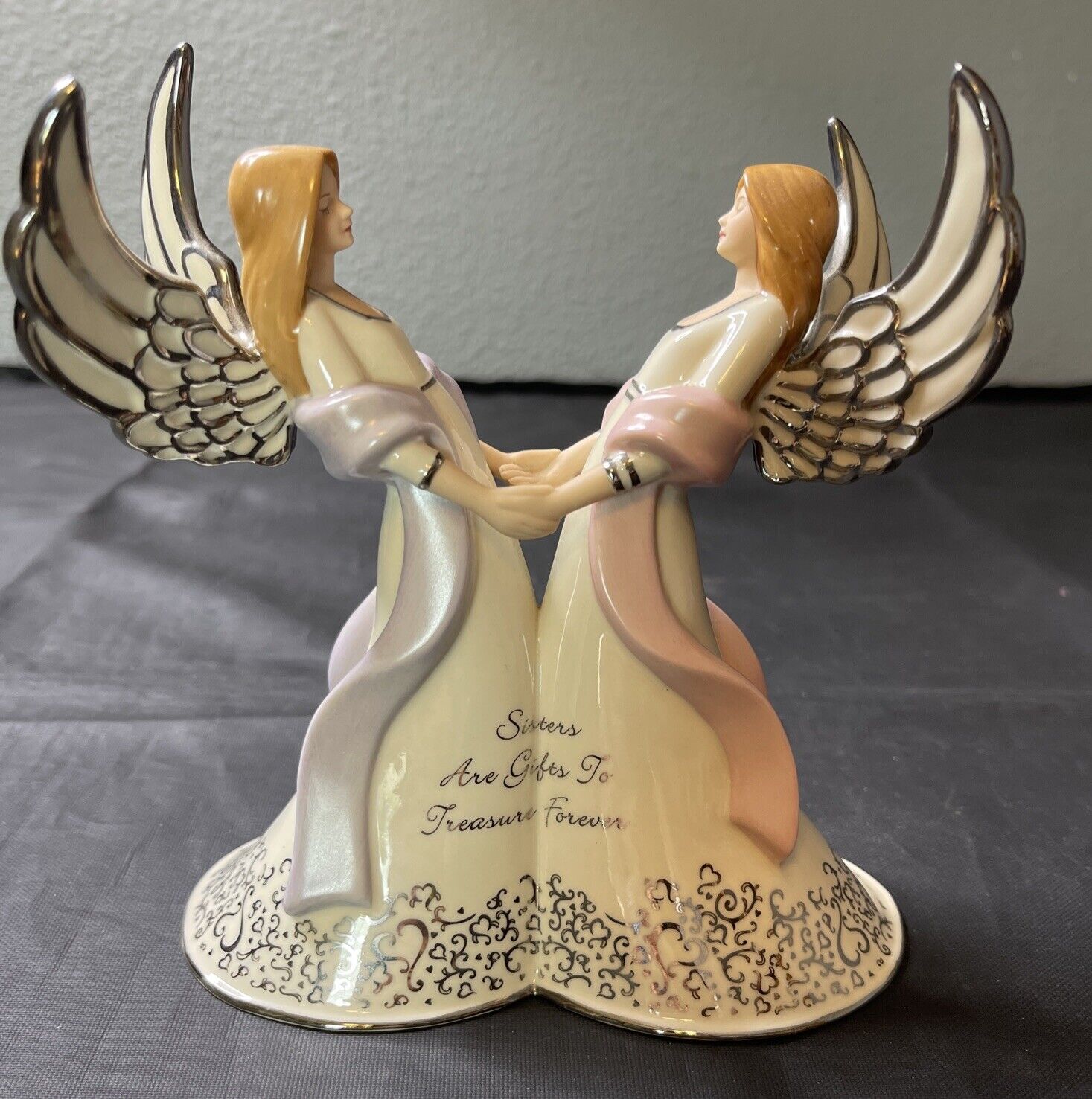 Bradford Editions Musical Figurine Kindred Spirits Sisters Are Gifts To Treasure