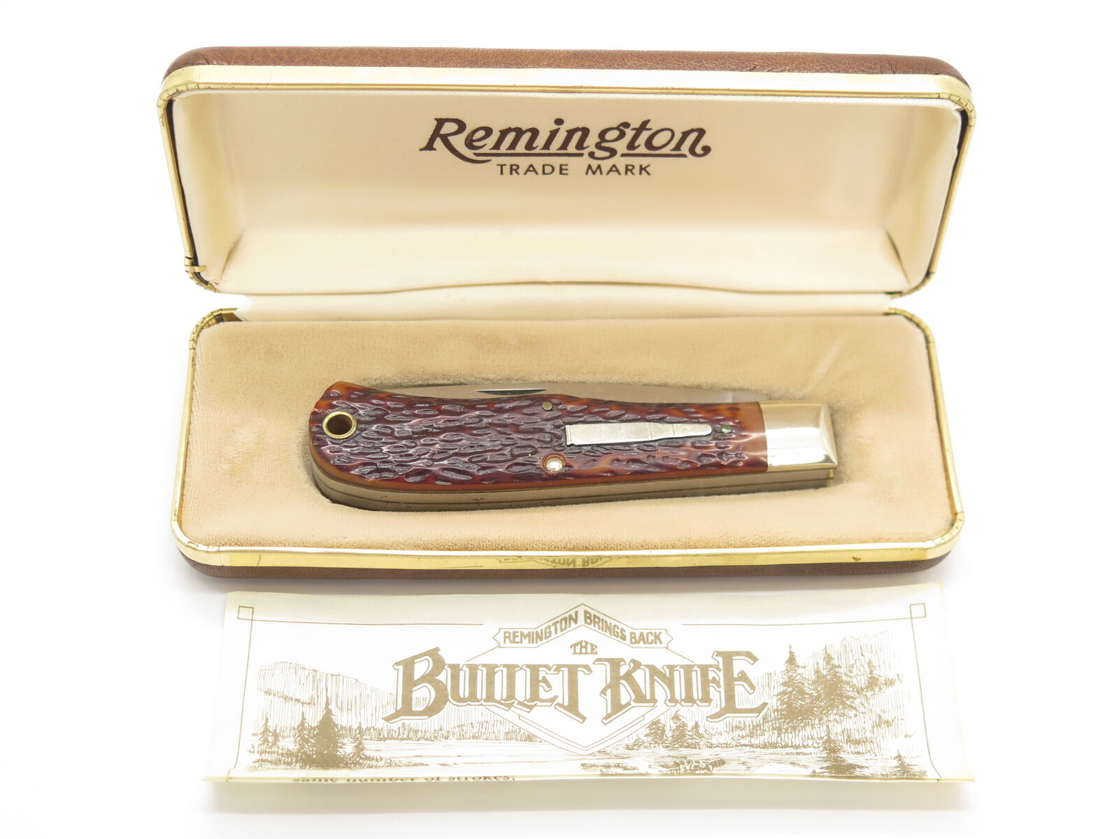 Vintage 1982 Remington R1123 USA Limited Bullet Trapper Folding Pocket Knife