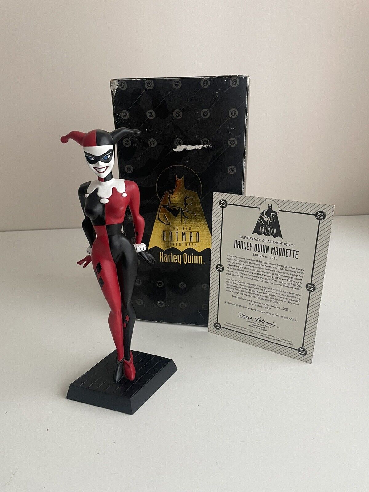 ORIGINAL WB STORE 1999 HARLEY QUINN ANIMATORS MAQUETTE STATUE *EXTREMELY RARE*