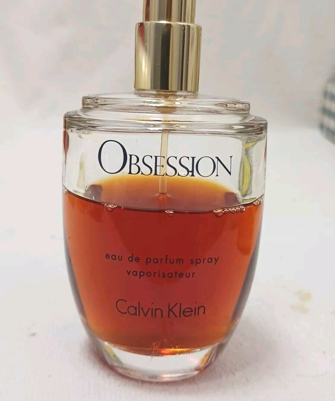 Obsession By Calvin Klein Women 3.4 Fl Oz  Eau De Parfum 3/4 Full No Cap Vintage