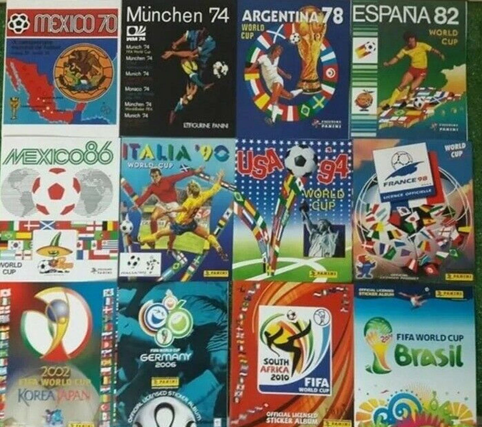 COMPLETE COLLECTION SET 11 PANINI ALBUMS ORIGINAL 2014 REPRINT EDITION BY PANINI