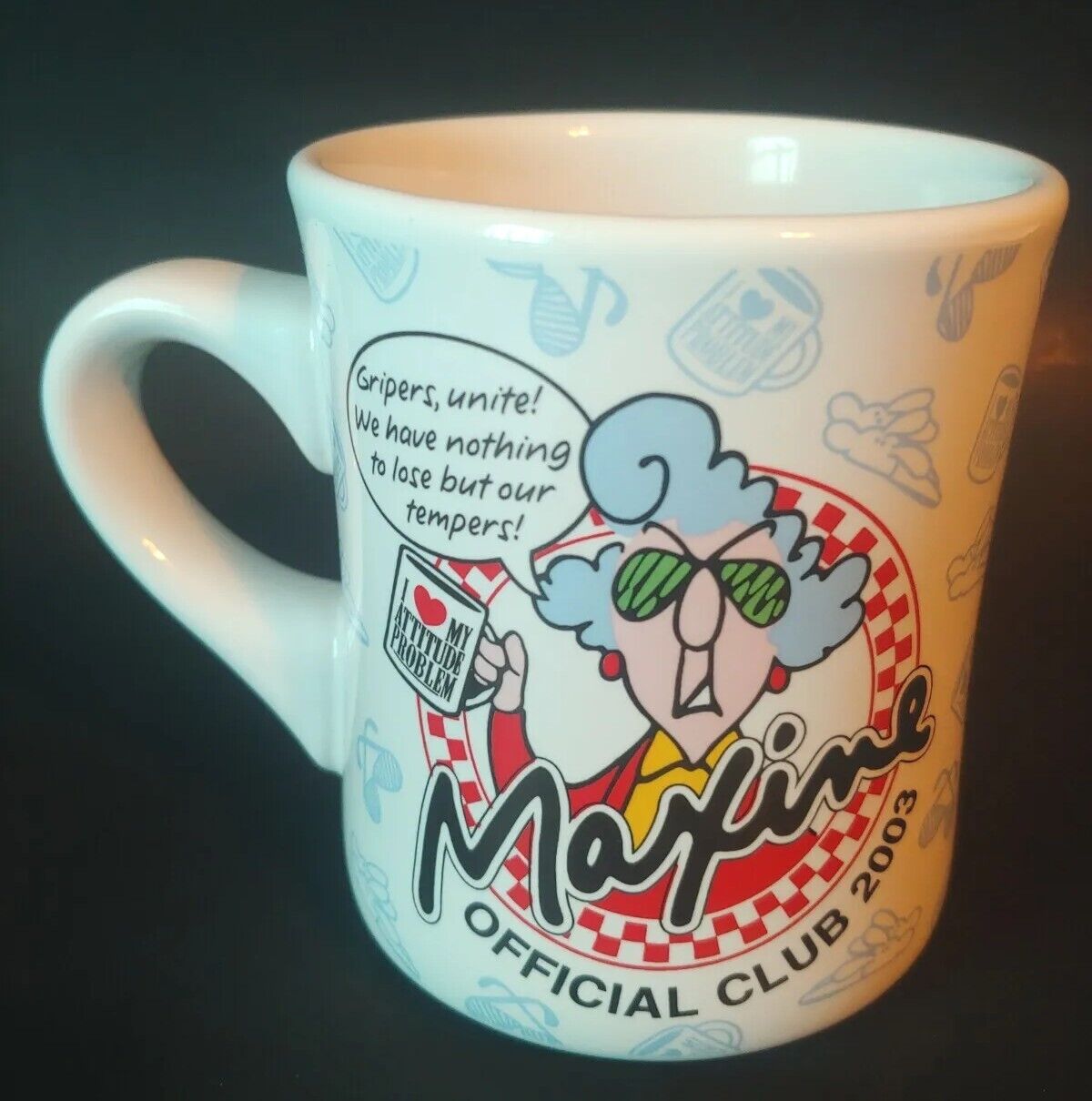 Maxine Coffee Mug Ceramic Official Club 2003 Gripers Unite Attitude Comics 