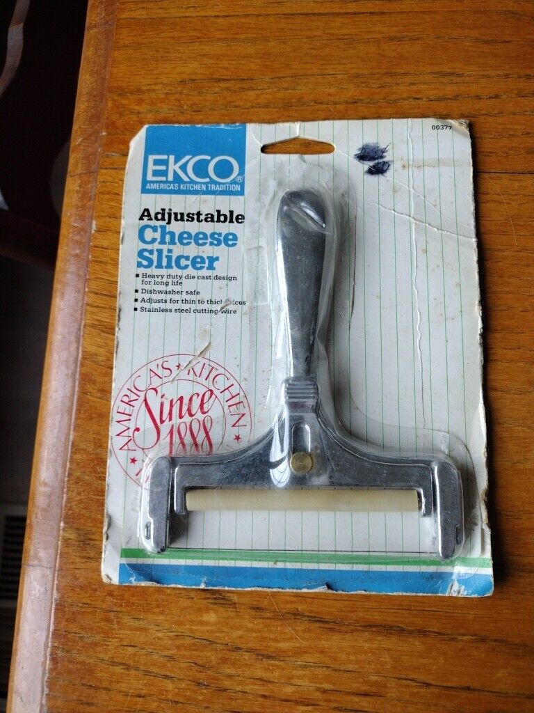VINTAGE Ekco Adjustable Cheese Slicer 00377 - NEW IN PACKAGE