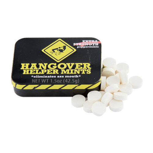 Boston America - Mints Tin - HANGOVER HELPER (Eliminate Bad Breath)(Peppermints)