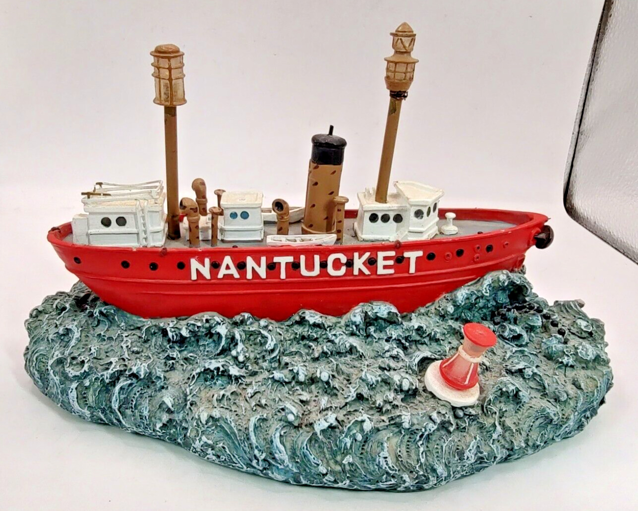 The Nantucket Lightship Geo Z. Lefton Ship Boat 1998 Musical CCM08674 NO Cord