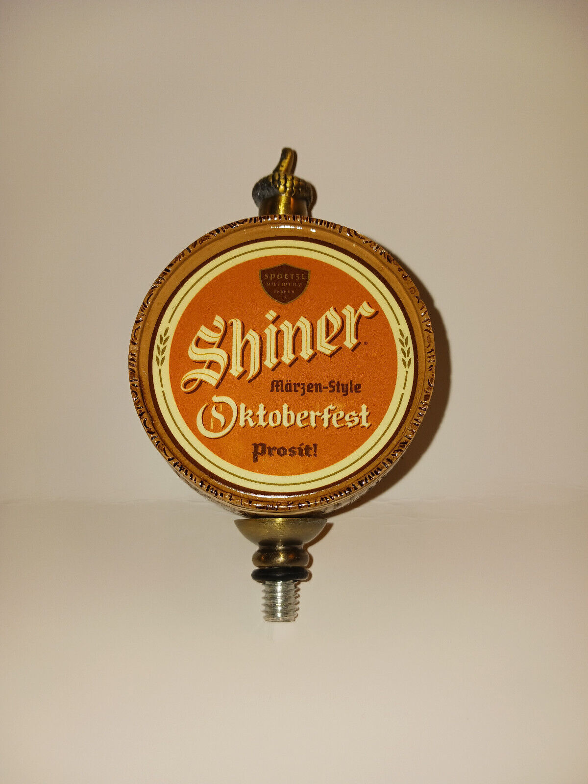 Shiner Oktoberfest Beer Tap Handle Topper, New In Box