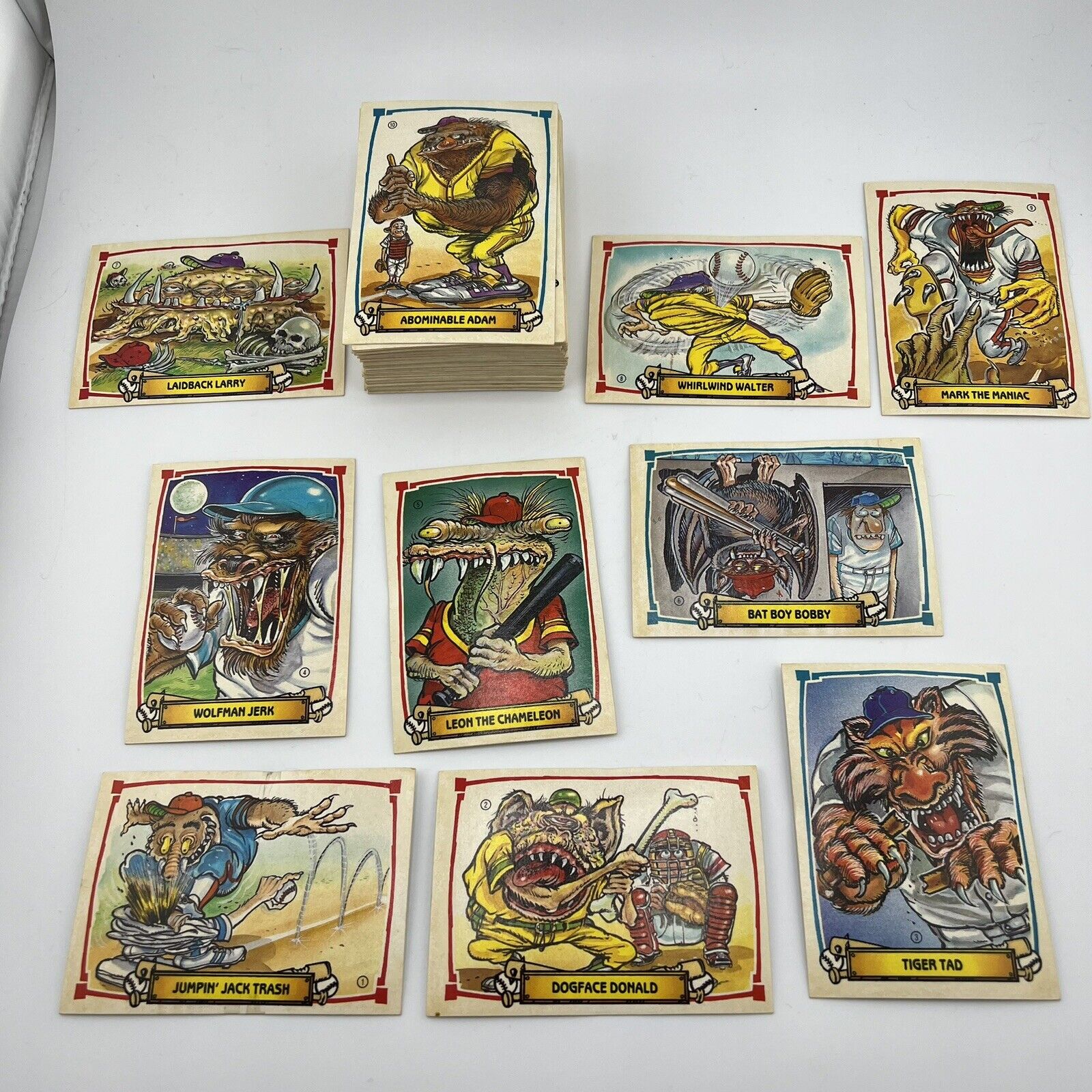 1988 Leaf Baseball Greatest Gross Outs Complete Cards Set Of 88